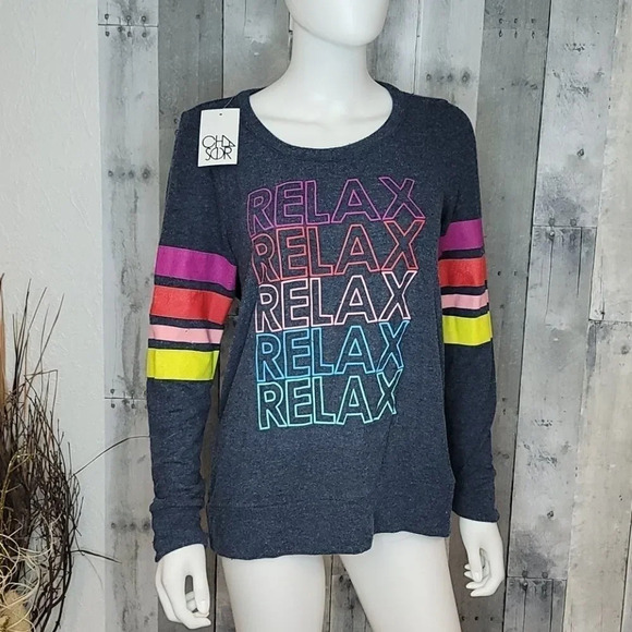 Chaser Soft twist back Relax crew neck Sweather - Picture 2 of 7